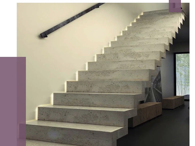Облицовка бетонных лестниц в Ульяновске от 4628 руб/м2 