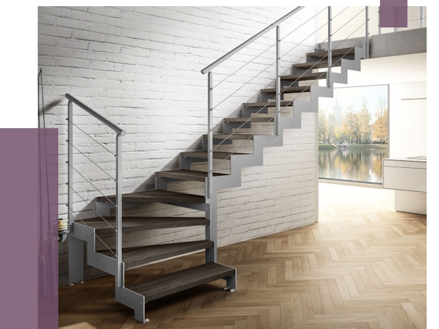 Г-образные лестницы под ключ в Ульяновске от 37283 руб. | ПРОЛЁТ-Улн