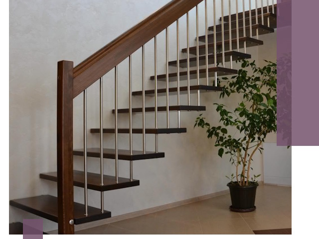 Лестницы на больцах под ключ в Ульяновске – изготовление и монтаж