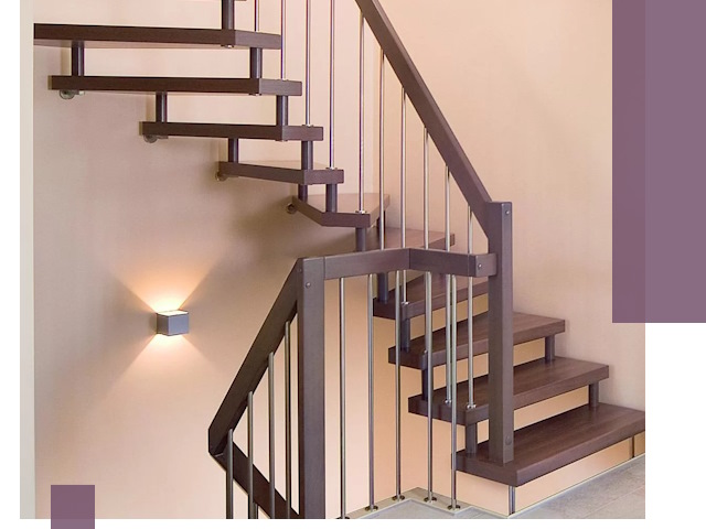 Изготовление лестниц на больцах в Ульяновске под ключ