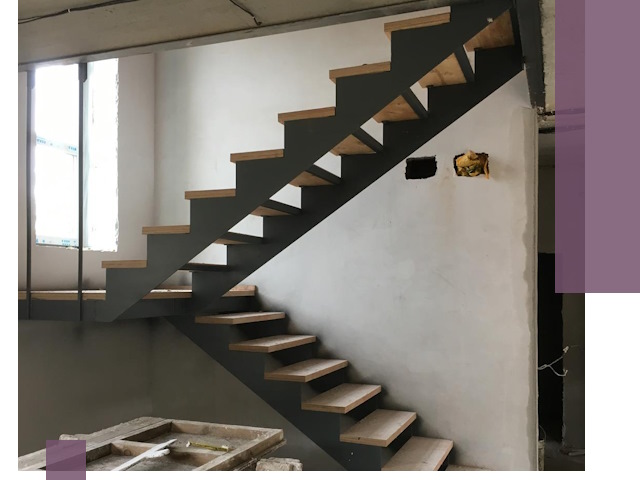 Изготовление лестниц на металлокаркасе в Ульяновске от производителя