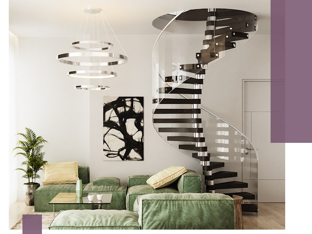 Лестницы для двухуровневой квартиры в Ульяновске — изготовление и монтаж