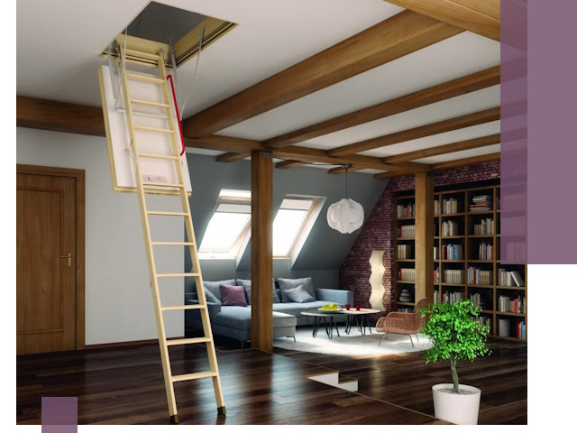 Чердачные лестницы под ключ в Ульяновске: изготовление и монтаж