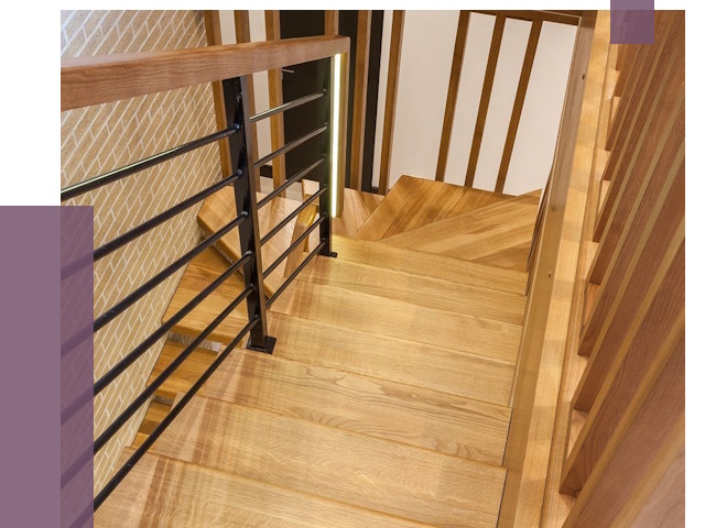 Лестницы из ясеня в Ульяновске под ключ от 10079 руб. 