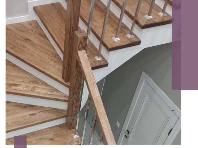 Обшивка металлических лестниц под ключ в Ульяновске