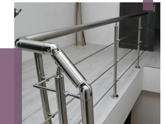 Перила из нержавеющей стали в Ульяновске от 9051 руб. под ключ | ПРОЛЁТ-Улн
