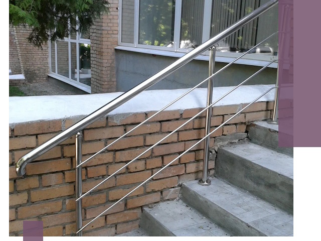 Перила из нержавеющей стали высокого качества в Ульяновске