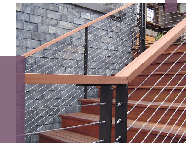 Тросовые перила под ключ в Ульяновске от 7817 руб. 