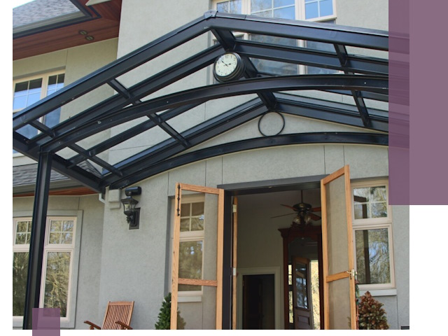 Изготовление и монтаж навесов и козырьков в Ульяновске