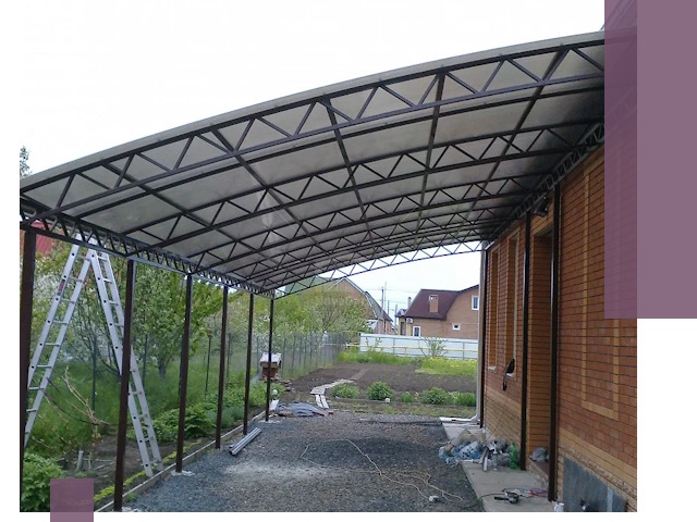 Профессиональный монтаж навесов под ключ в Ульяновске