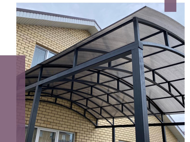 Монтаж козырьков в Ульяновске от 11571 руб. | ПРОЛЁТ-Улн