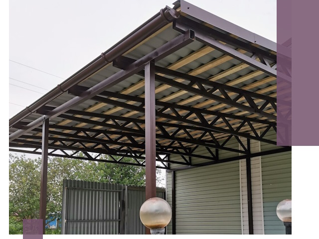 Навесы под ключ в Ульяновске: изготовление, монтаж и гарантия