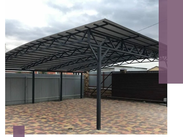 Недорогие навесы под ключ в Ульяновске — изготовление и монтаж