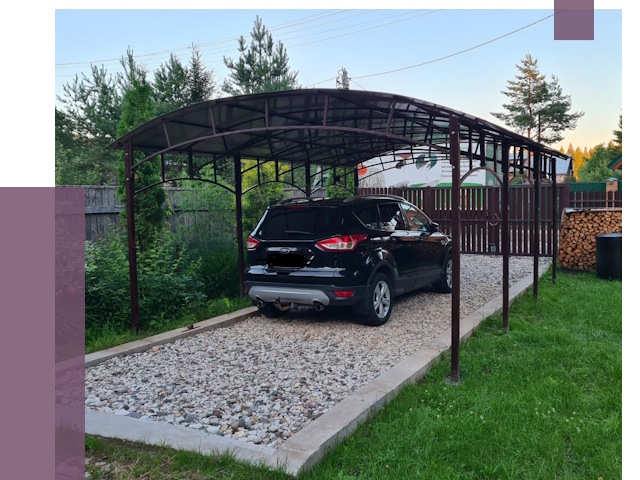 Навесы для автомобиля в Ульяновске от 13216 руб.  | ПРОЛЁТ-Улн