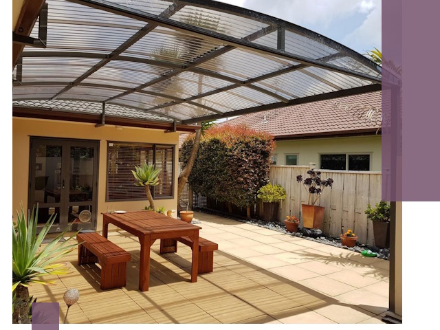 Навесы во двор под ключ в Ульяновске — изготовление и монтаж