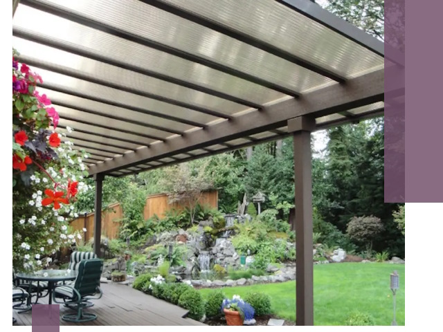 Навесы из поликарбоната под ключ в Ульяновске быстро и надёжно