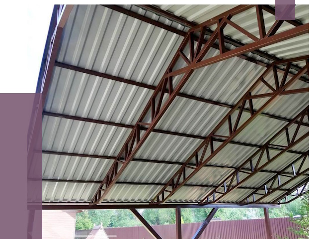 Навесы из профнастила в Ульяновске от 7405 руб. | ПРОЛЁТ-Улн