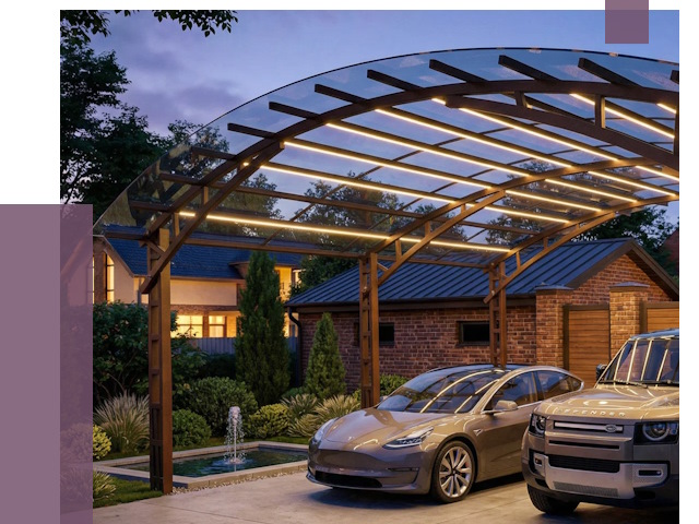 Металлические навесы в Ульяновске от 12753 руб. под ключ — ПРОЛЁТ-Улн