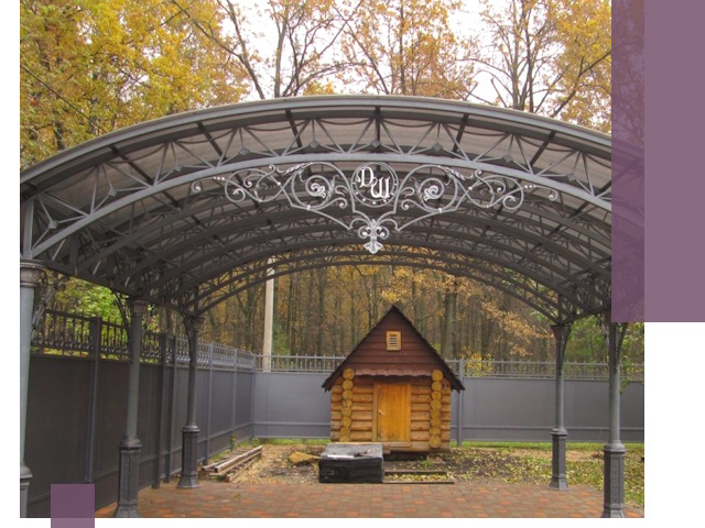 Кованые навесы премиум-класса под заказ в Ульяновске