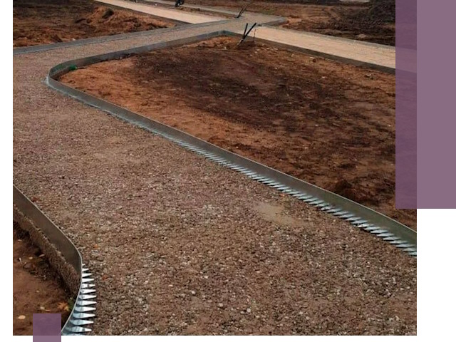 Металлические бордюры под ключ в Ульяновске — изготовление и монтаж