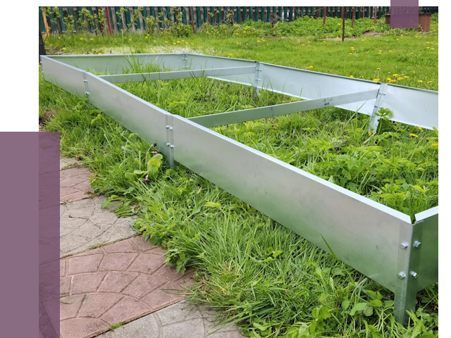 Металлические бордюры для грядок в Ульяновске от 1800 руб. 